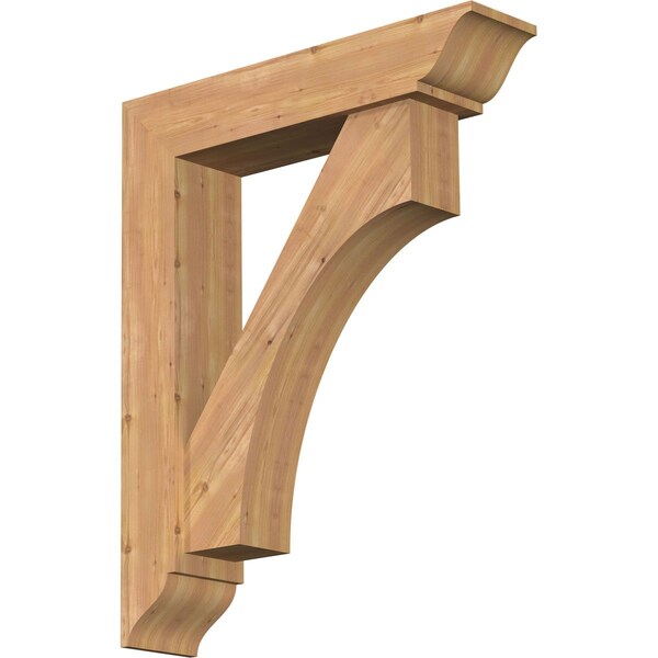 Ekena Millwork Westlake Traditional Smooth Bracket w/ Offset Brace, Western Red Cedar, 7 1/2"W x 34"D x 42"H BKT0806X34X42WTL01SWR - main
